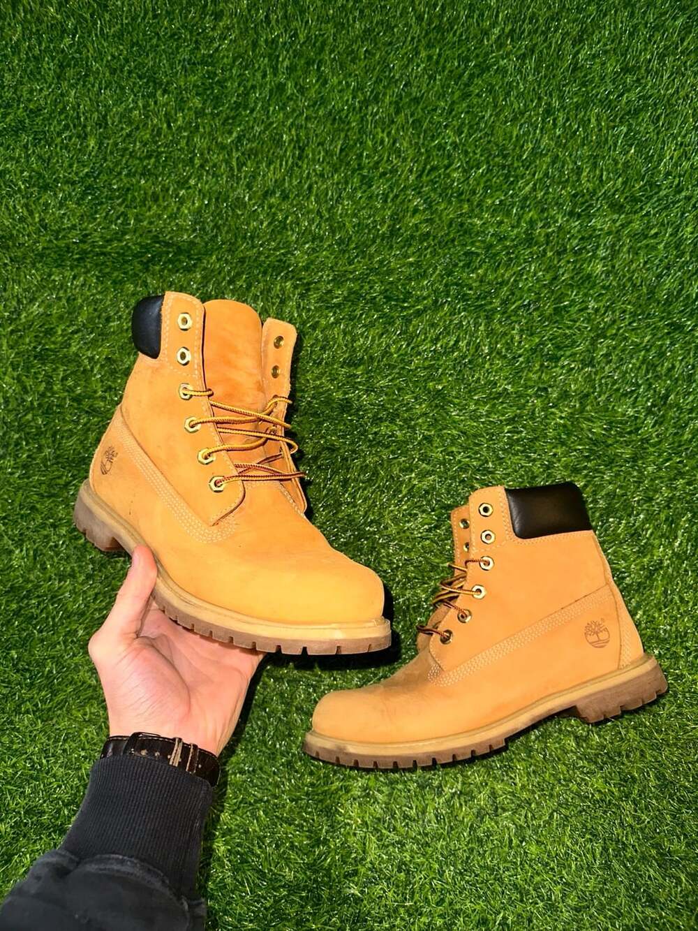 Timberland Boots Wheat Nubuck Leather Size 10M